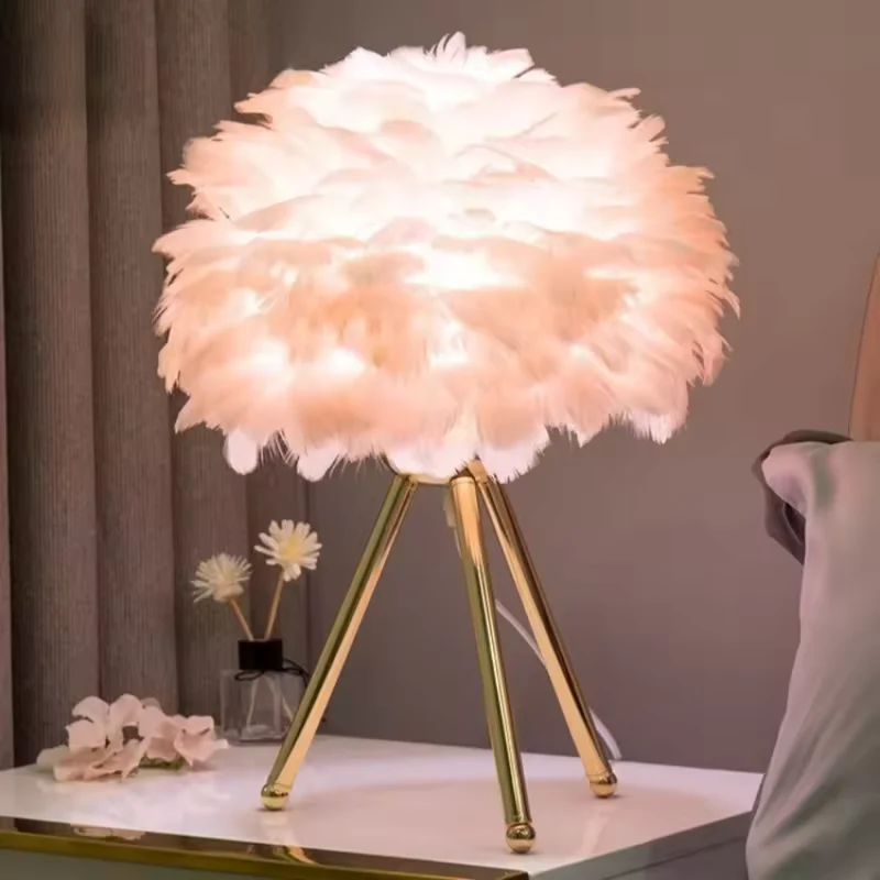 Moderner LED-Federtisch™ | Elegante, federleichte Lichtpoesie