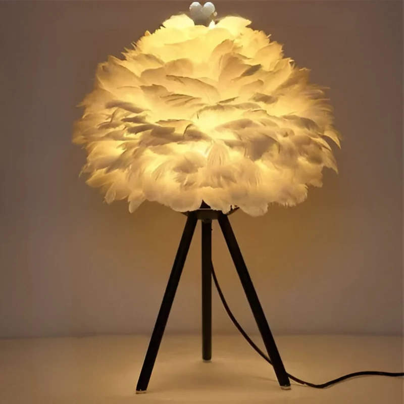 Moderner LED-Federtisch™ | Elegante, federleichte Lichtpoesie