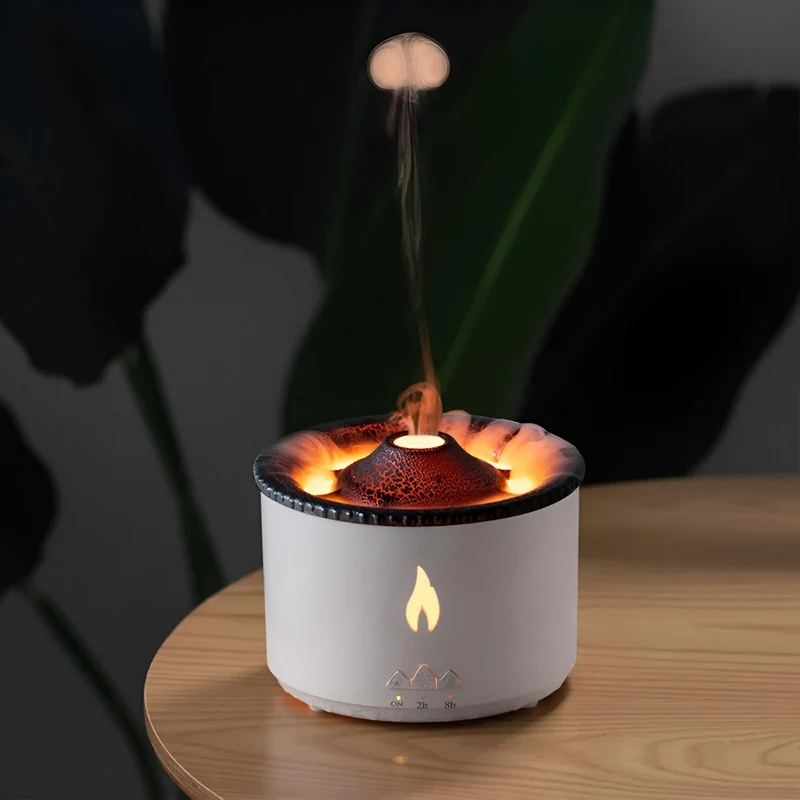 Flammenlampen-Vulkanausbruch-Duft™ | Aromatischer Luftbefeuchter mit Flammenlicht