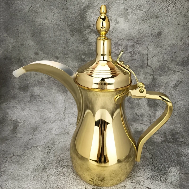 Goldene arabische Kaffeekanne™ | Goldene Eleganz für Kaffeegenuss
