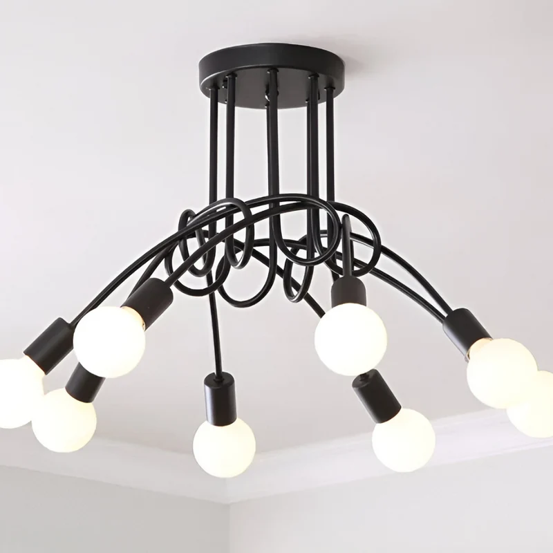 Schwarze LED-Deckenleuchte™ | Elegante, energieeffiziente Deckenleuchte