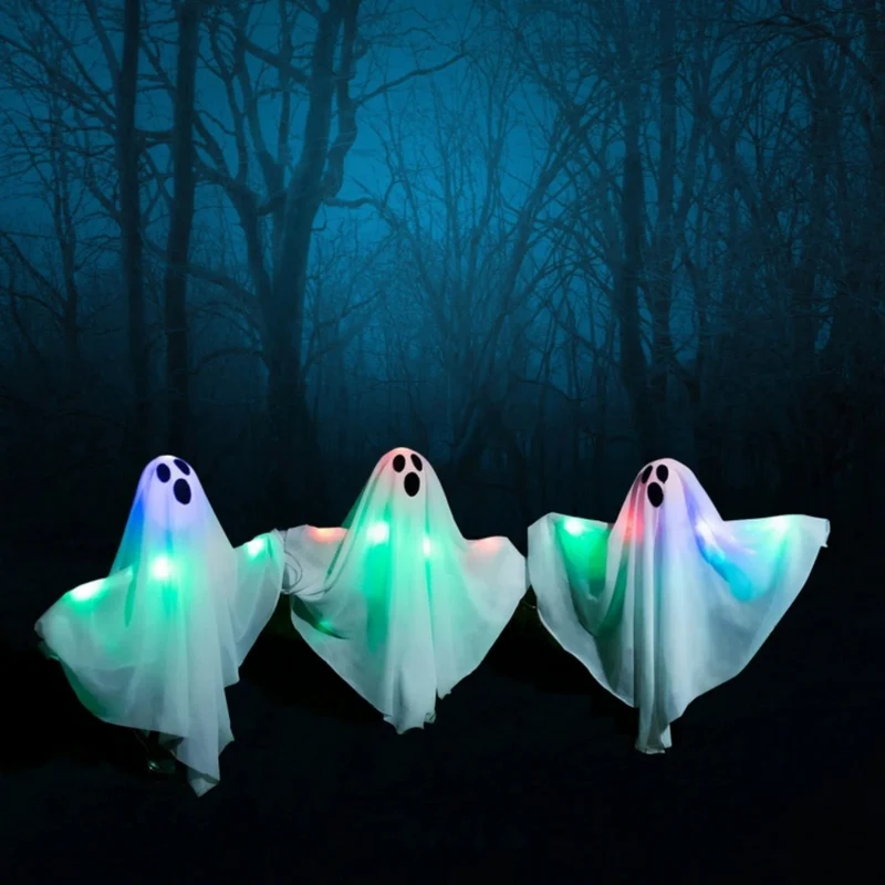 White Ghost-Einsätze™ | Gruselige Gartendeko für Halloween