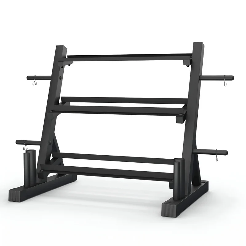 Hantelständer 3-lagig für Heimgymnastik™ | Ordnung für dein Home-Gym