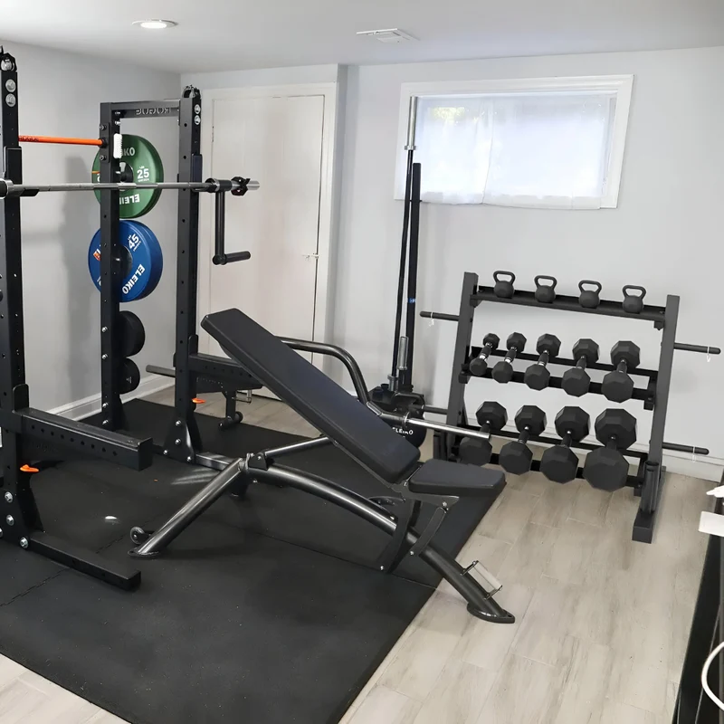 Hantelständer 3-lagig für Heimgymnastik™ | Ordnung für dein Home-Gym