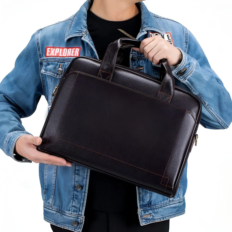Herrenhandtasche aus Leder™ | Edle, zeitlose Ledertasche für Erfolg