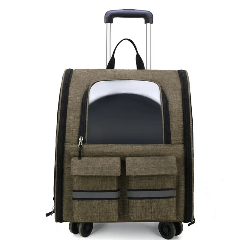 Atmungsaktiver Haustierwagen™ | Flexibler Luxus-Trolley für Haustiere