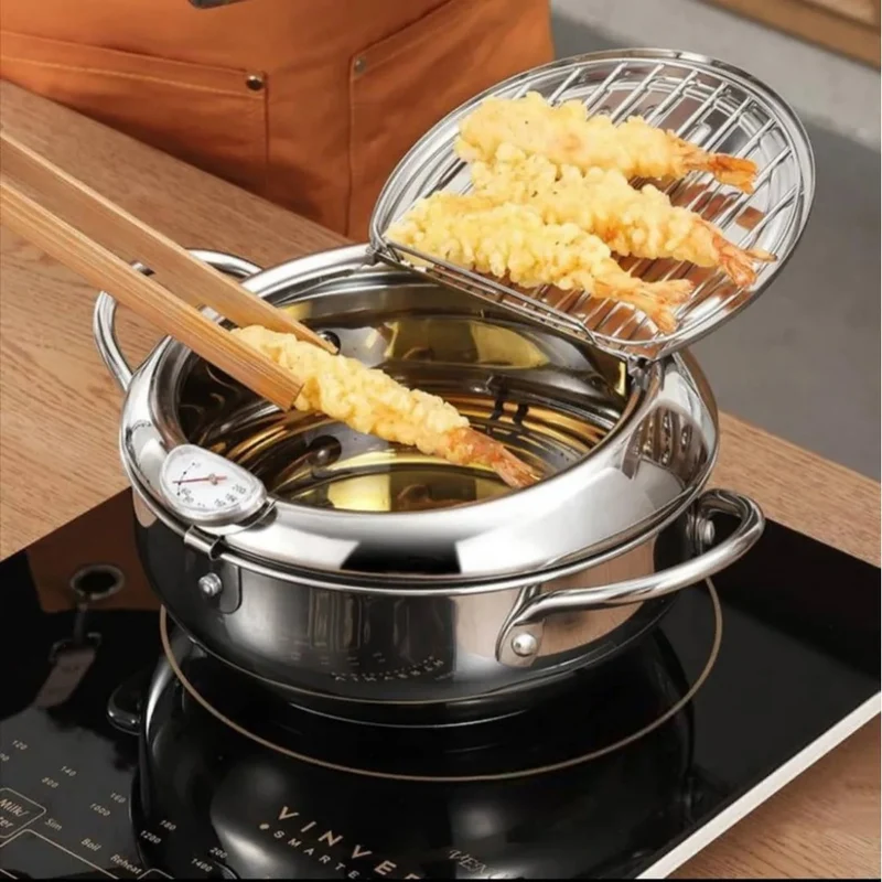 Thermometer und Deckel™ | Perfekter Frittier-Genuss zuhause