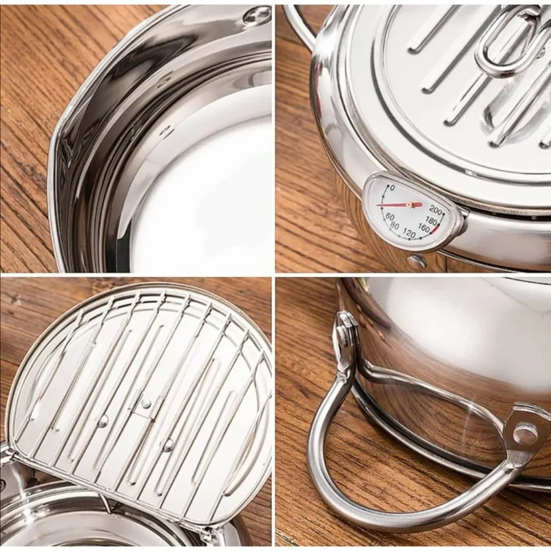 Thermometer und Deckel™ | Perfekter Frittier-Genuss zuhause