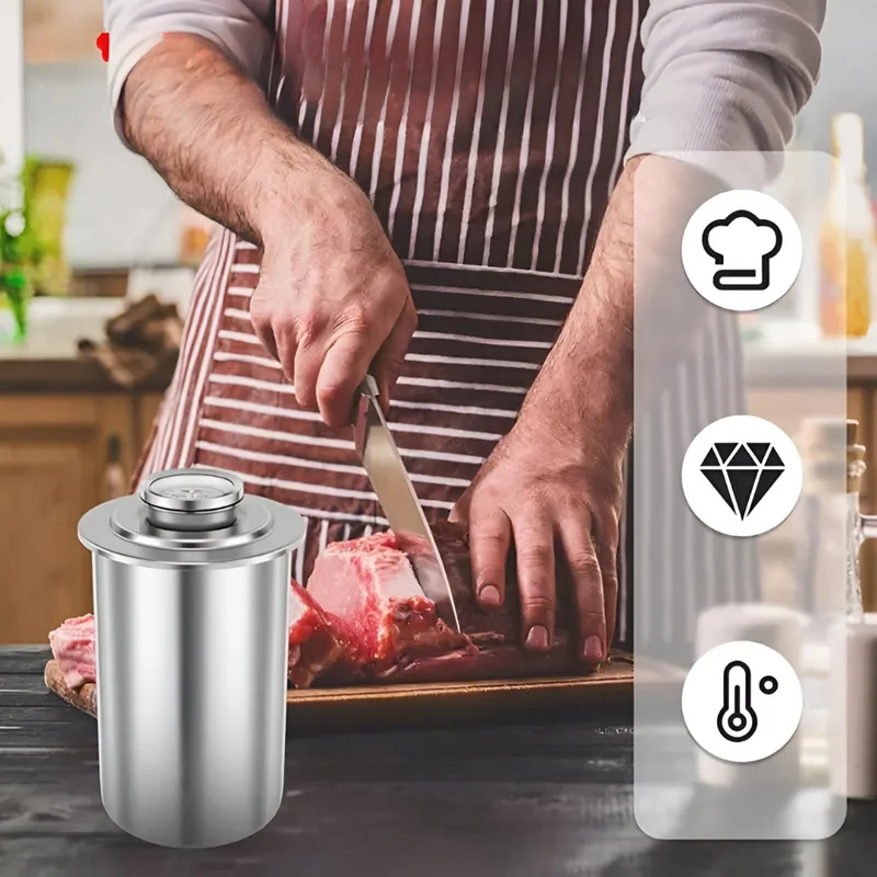 Fleischwaren aus Edelstahl rund™ | Perfekte Schinkenform, garantiert