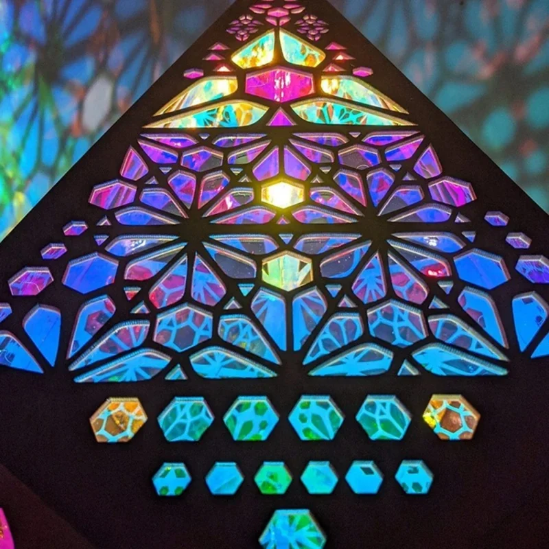 Hohle LED aus Holz™ | Magical boho light projection