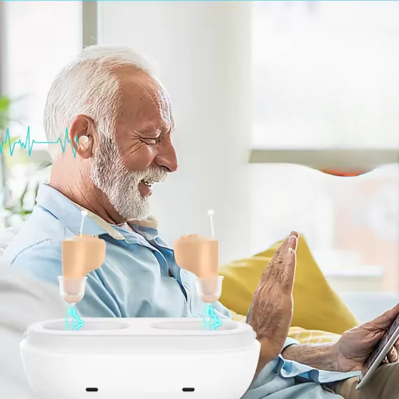 Hearing Elderly Rechargeable™ | Kompakt, diskret, kraftvolle Klangverstärkung