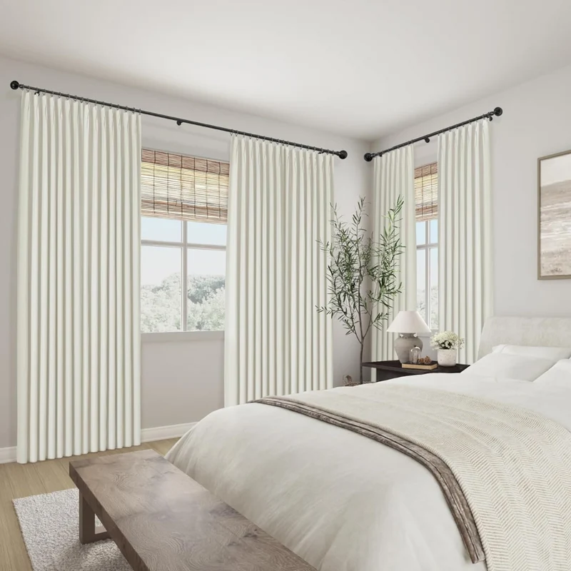 Natural Black Curtains™ | Elegante, natürliche Leinen-Vorhänge
