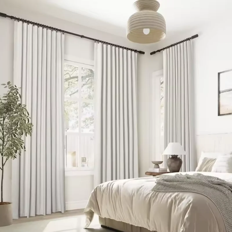 Natural Black Curtains™ | Elegante, natürliche Leinen-Vorhänge