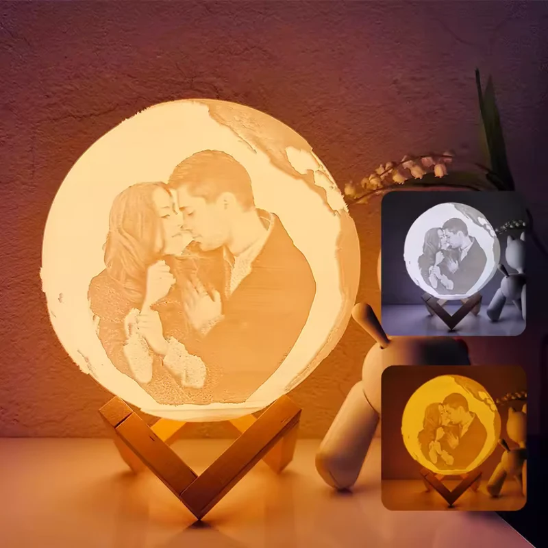 Custom LED Light 3D Earth Lamp™| Personalisierte 3D-Lampe mit Fotos