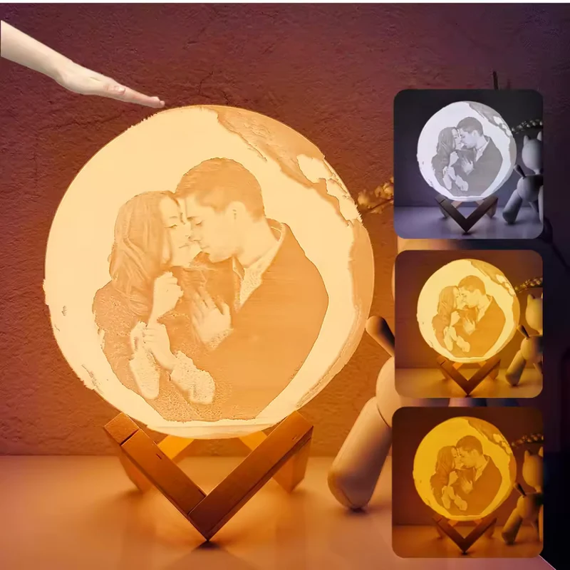 Custom LED Light 3D Earth Lamp™| Personalisierte 3D-Lampe mit Fotos