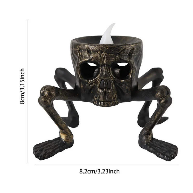 Totenkopf-Hand-Laternenkerze™ | Gruselige Stilvolle Halloween-Dekoration