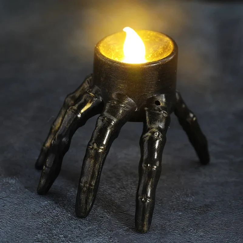 Totenkopf-Hand-Laternenkerze™ | Gruselige Stilvolle Halloween-Dekoration