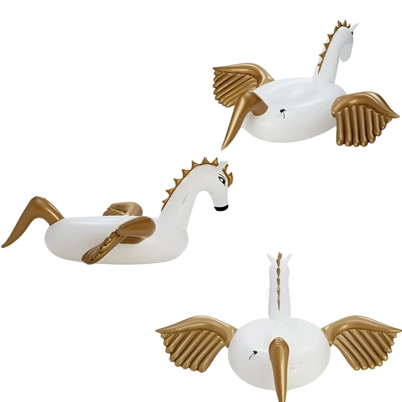 Riesiges aufblasbares Schwimmrad™ | Magisches XXL-Einhorn für Wasserspaß