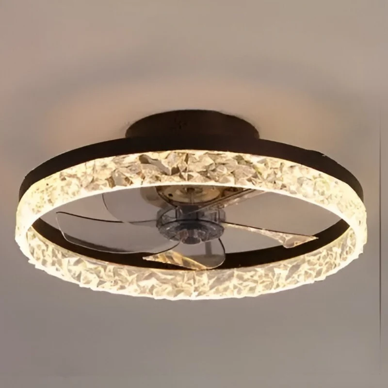 Nordic Crystal Deckenventilator™ | Eleganter Deckenventilator mit Lich