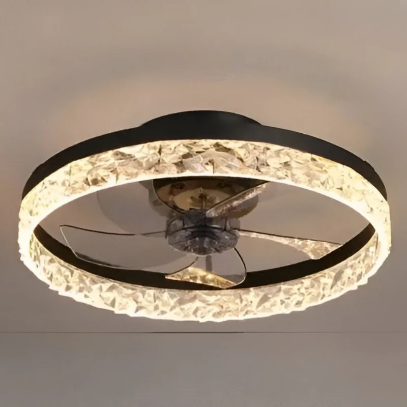 Nordic Crystal Deckenventilator™ | Eleganter Deckenventilator mit Lich