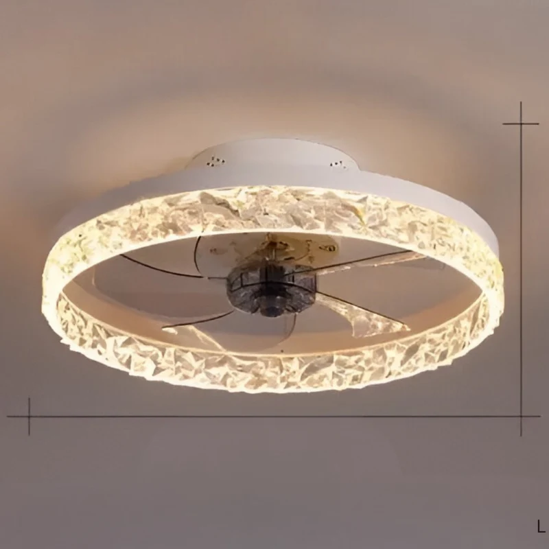 Nordic Crystal Deckenventilator™ | Eleganter Deckenventilator mit Lich