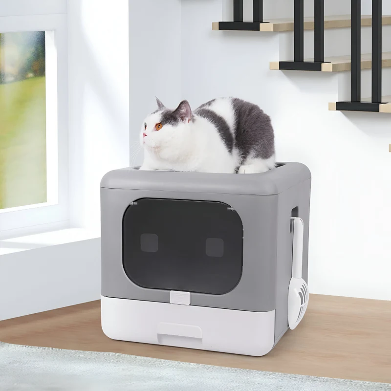 Katzentoilette faltbar™ | Faltbare Katzentoilette – Sauberkeit, Komfort, Stil