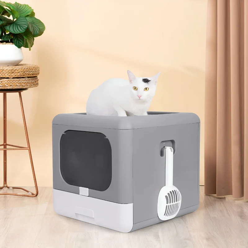 Katzentoilette faltbar™ | Faltbare Katzentoilette – Sauberkeit, Komfort, Stil