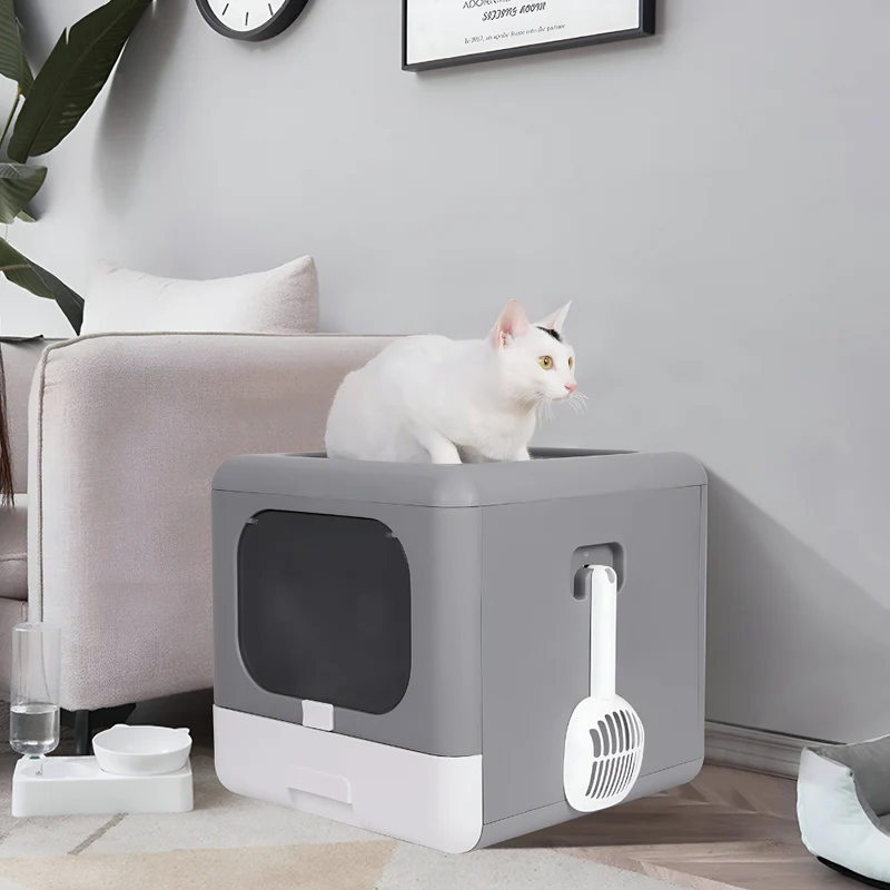 Katzentoilette faltbar™ | Faltbare Katzentoilette – Sauberkeit, Komfort, Stil
