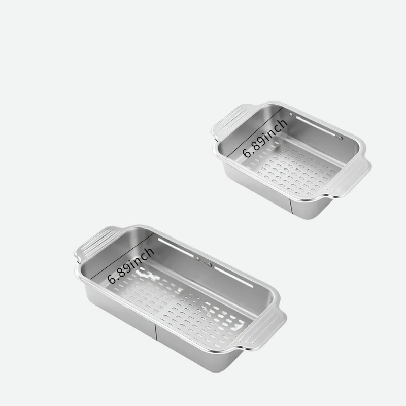 Ausziehbarer Abflusskorb™ | Praktisches, flexibles Edelstahl-Rack