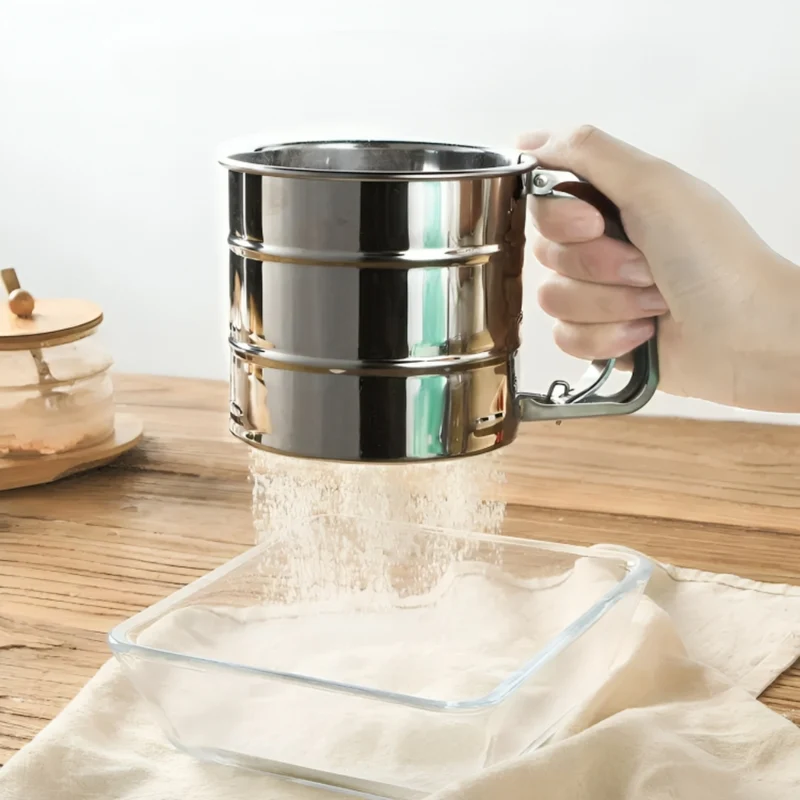 Mehlsieb aus Edelstahl™ | Erleben Sie die Freude am perfekten Backen