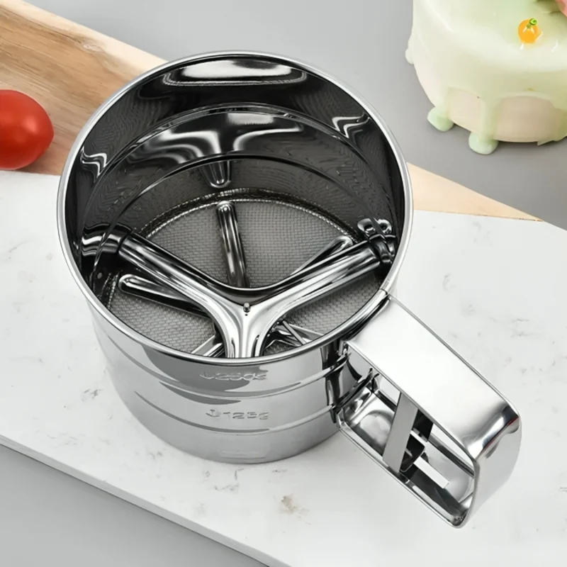 Mehlsieb aus Edelstahl™ | Erleben Sie die Freude am perfekten Backen