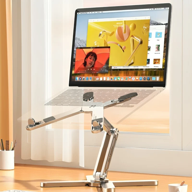 Klappbarer Laptopständer aus Legierung™ | Eleganz Für Deinen Arbeitsplatz