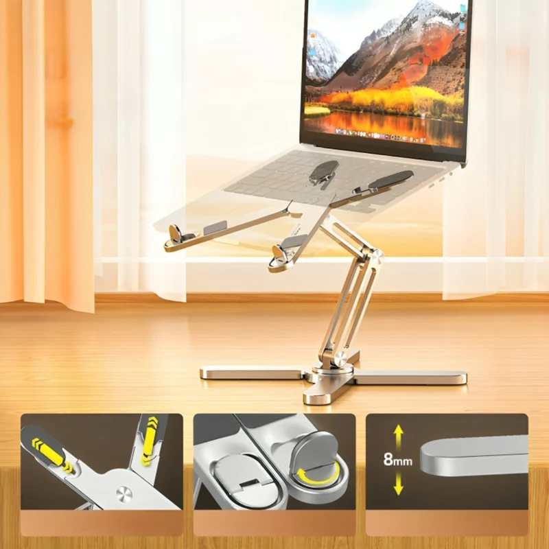 Klappbarer Laptopständer aus Legierung™ | Eleganz Für Deinen Arbeitsplatz