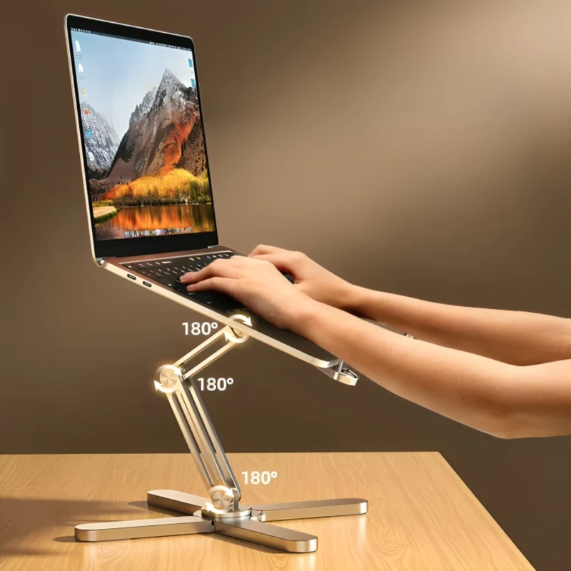 Klappbarer Laptopständer aus Legierung™ | Eleganz Für Deinen Arbeitsplatz