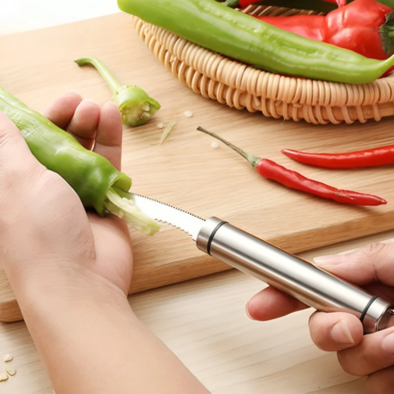 Chili-Entkerner aus Edelstahl™ | Kraftvoll präzise mühelos entkernen