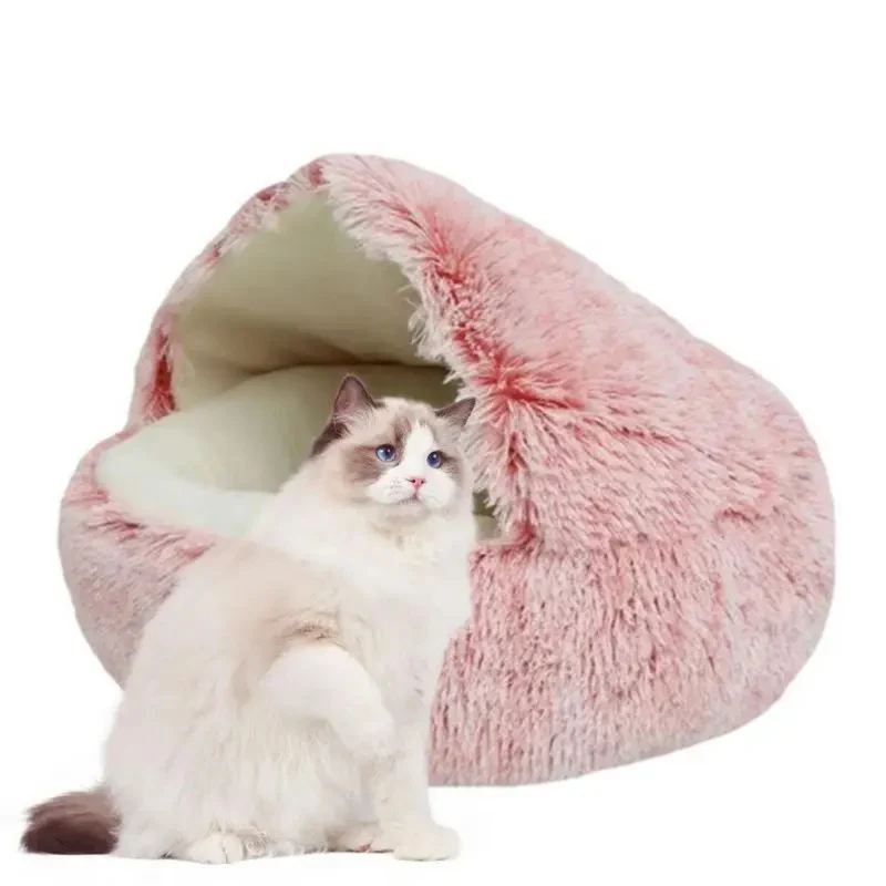 Gemütliches Bett für kleine Haustiere™ | Rundes, kuscheliges Hundebett für Geborgenheit.