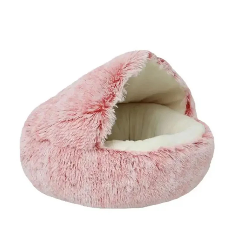 Gemütliches Bett für kleine Haustiere™ | Rundes, kuscheliges Hundebett für Geborgenheit.