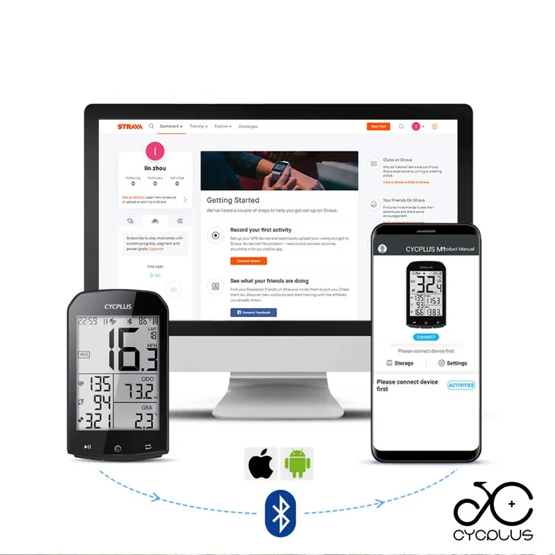 Fahrradcomputer ANT™ | Präziser, kabelloser Fahrradcomputer für Abenteuer