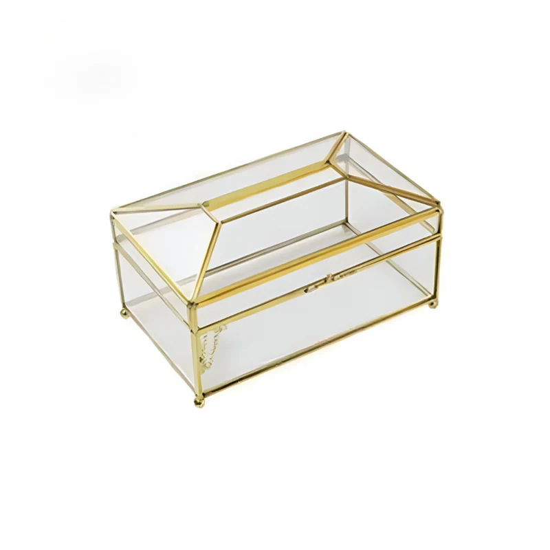 Taschentuchbox-Halter aus Glas™ | Eleganter Glas-Tissue-Box-Halter