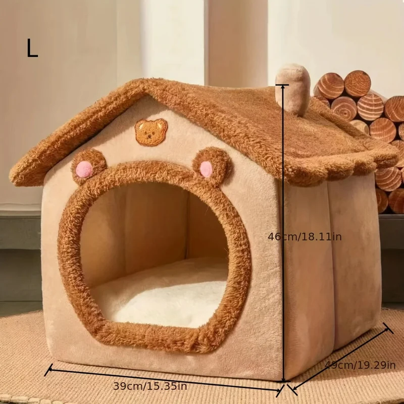 Haustierbetthaus™ | Kuscheliges Wohlfühl-Nest für Katzen