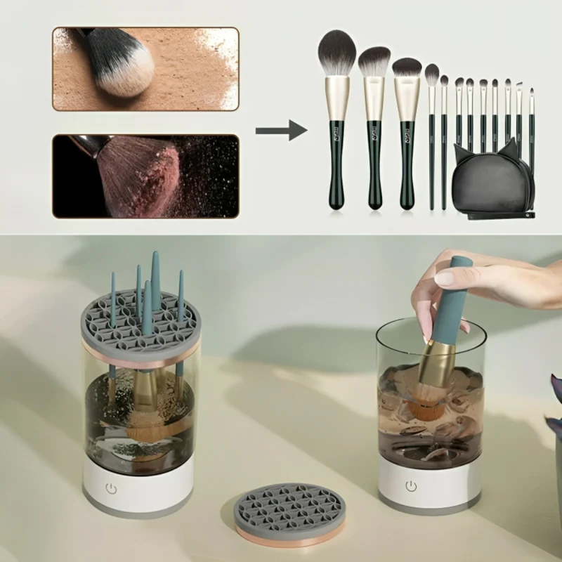 Make-up-Pinselreiniger™ | Blitzschnelle Pinselreinigung mühelos