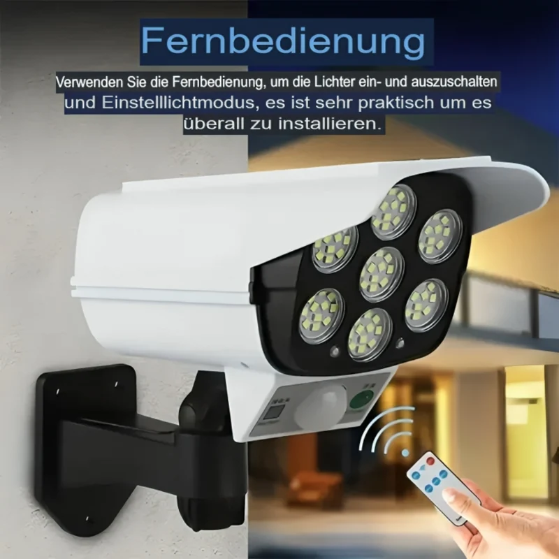 Gefälschte Kamera-Sicherheitsleuchte™ | Sicherer Außenbereich, leuchtende Nächte