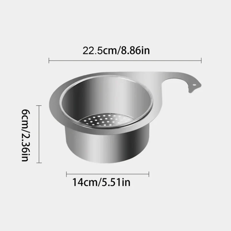 Schwanenspülenfilter aus Edelstahl™ | Eleganter Küchenfilter für Stil