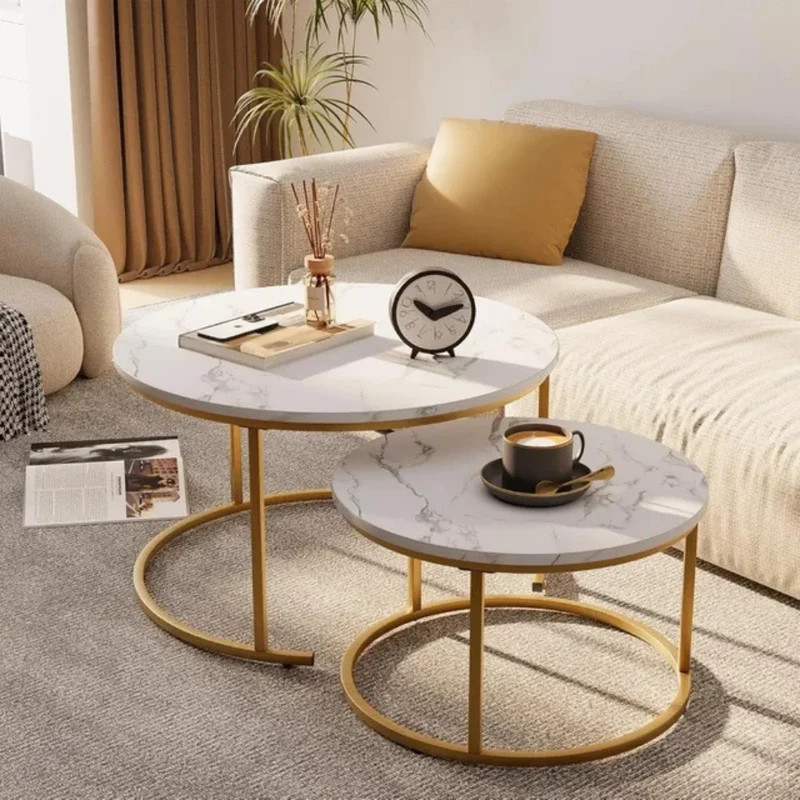 29,5-Zoll-Nesting-Couchtisch™ | Eleganter Marmor-Nesting-Tisch-Set