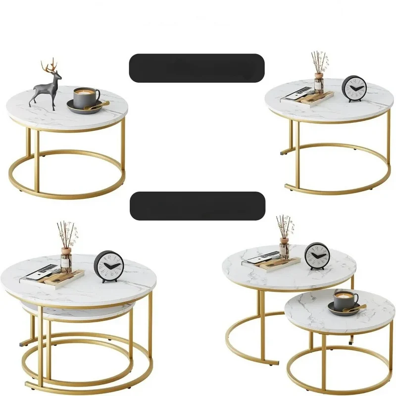 29,5-Zoll-Nesting-Couchtisch™ | Eleganter Marmor-Nesting-Tisch-Set