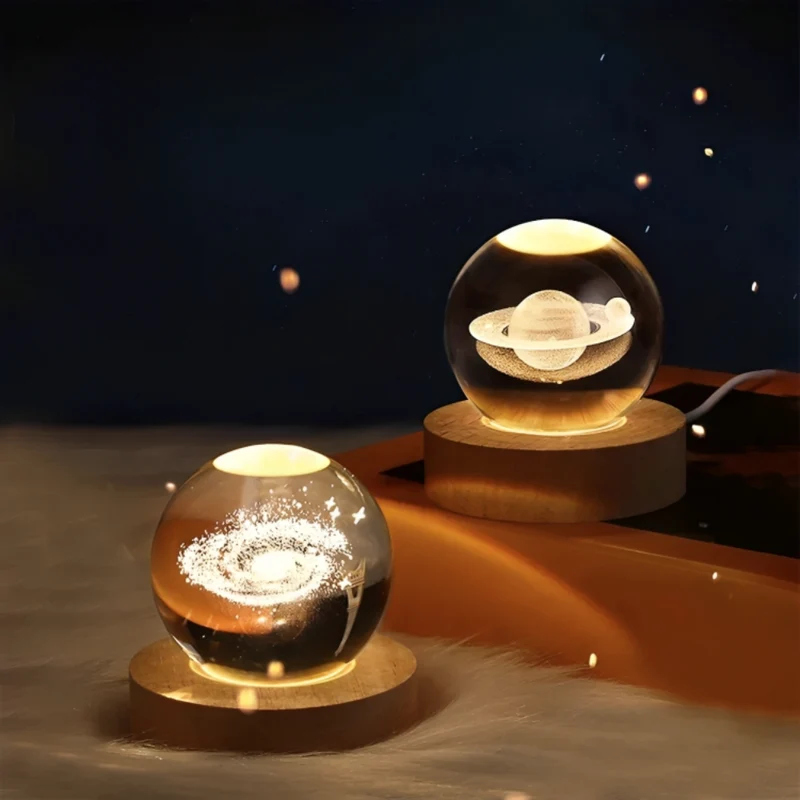 Einzigartige 3D-Kristallkugellampe™ | Magische Kristallkugel-Nachtlampe