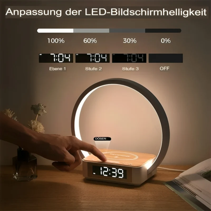 3-in-1-Nachttischlampe™ | Stilvolle Tischlampe