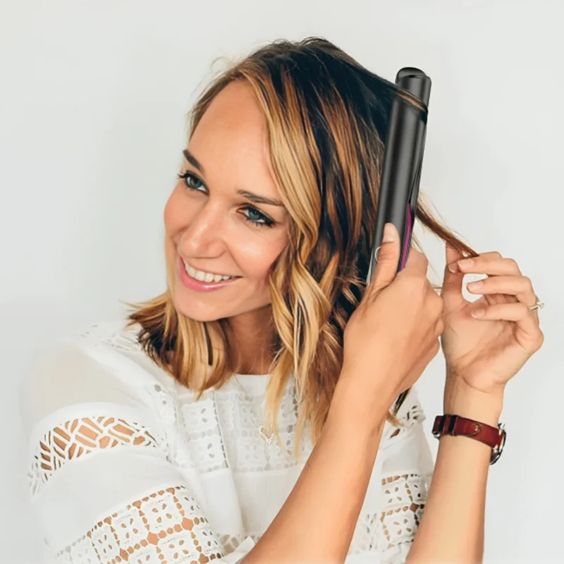 Glättungs-Lockenstab-Kombination für Locken™ | Vielseitiger Haarglätter für Curl