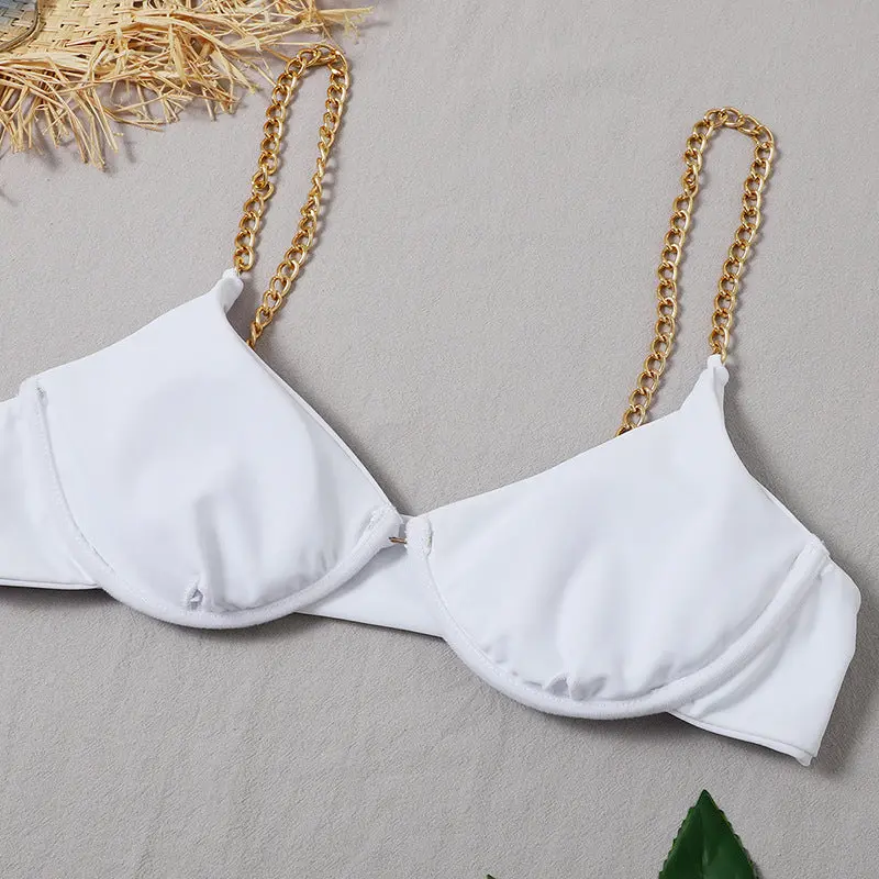 Split Chain Strap Bikini