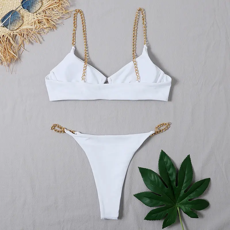 Split Chain Strap Bikini